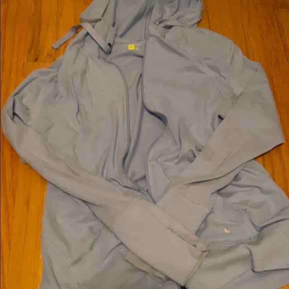 light blue zip up sweatshirt - Picture 1 of 2
